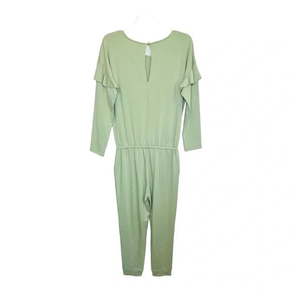 Matilda Jane Resting Day Romper Green Long Sleeve Ruffle Women Size Small NWT - Picture 7 of 16
